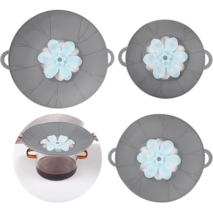 Set capace din silicon FlexiSeal™ — Preia controlul bucătăriei tale cu gătit fără vărsări și fără stres