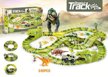 DinoRift — Interactive Dinosaur Track Toy Set with Battery-Powered Car