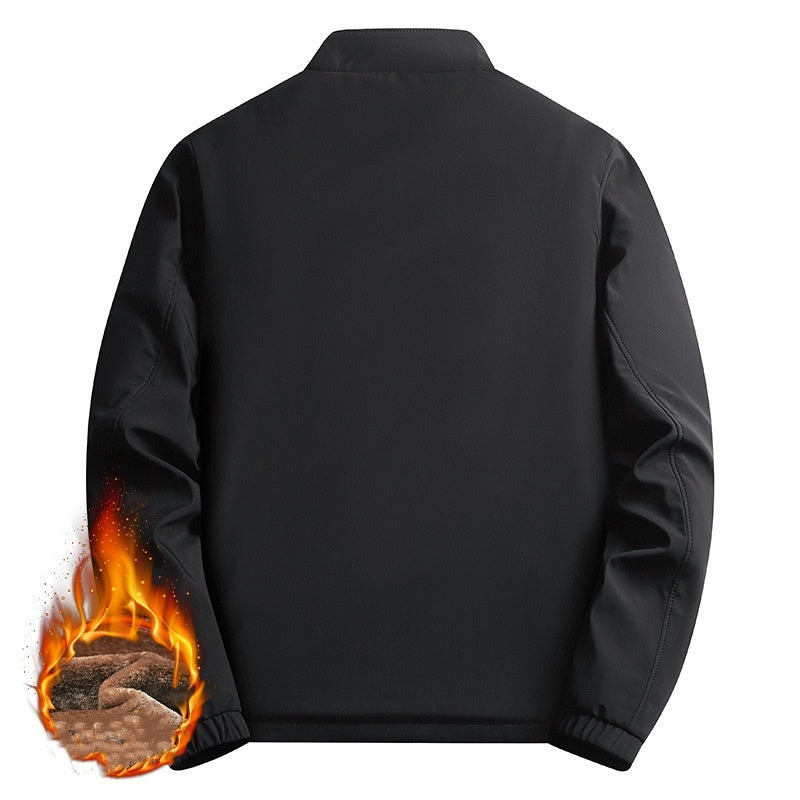 🧥Last day of the big sale £26.99🔥🔥 Men's Warm Stand Collar Full Zip Work Jacket