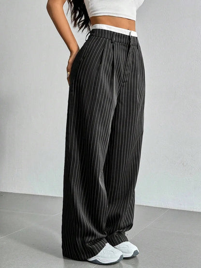 PinstripePower™ — Sculpt Your Curves and Command Every Room with Effortless Style