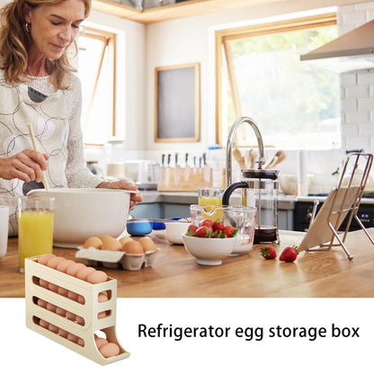 Clevora Egg Cradle — Automatic Rolling Egg Storage Organizer