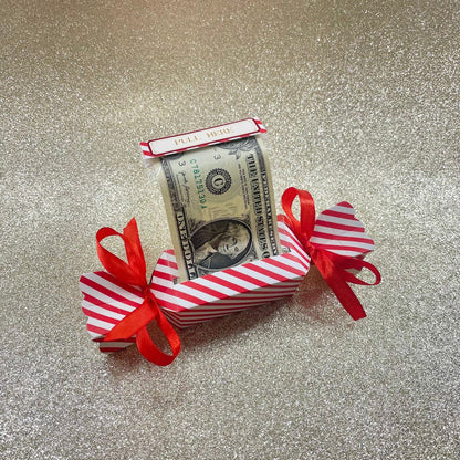 Jovela — Festive Holiday Money Pull Pouch with Candy Shape