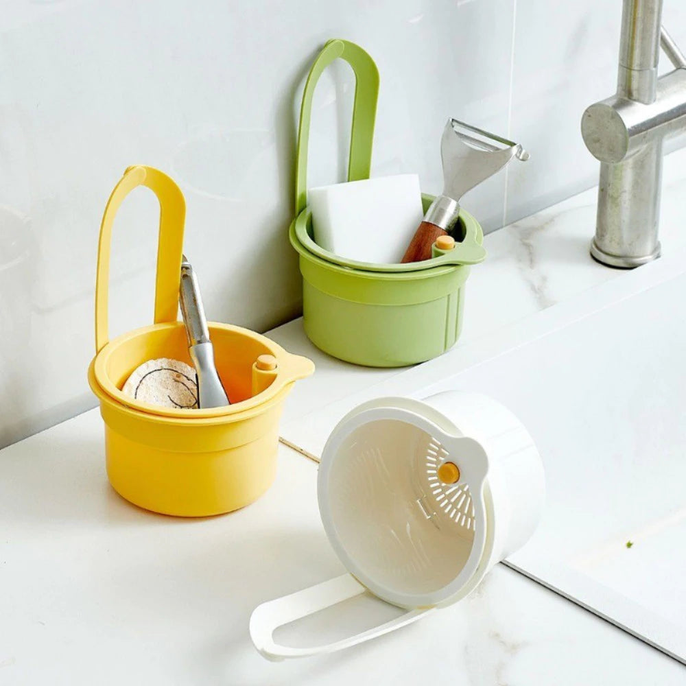 Neruvo — Kitchen Sink Drain Basket with Odor Control and Easy Waste Disposal