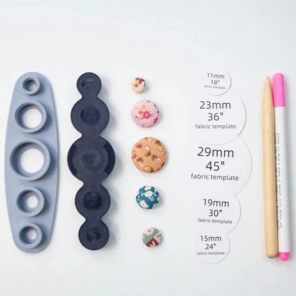 VelloCraft OneTouch — Kit compatto per realizzare bottoni con copertura automatica per lavori creativi