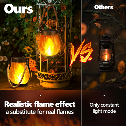 Dancing Flame Solar Lantern™ — Bring Warm, Flickering Magic Anywhere Outdoors