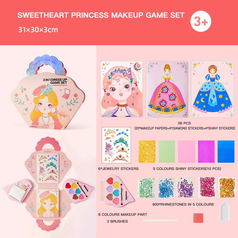Liora — Kids 3-in-1 Princess Dress Up and Make Up Game Set