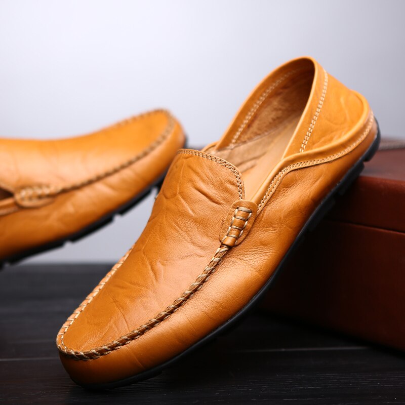 Le'vidal Heren Leren Loafers