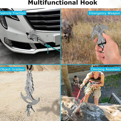 Zyntek Multifunctional Stainless Steel Outdoor Carabiner Hook