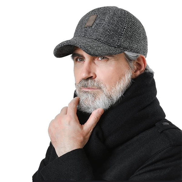 Kairo Hat — Leichte warme Baseballkappe mit Ohrklappen für den Winter