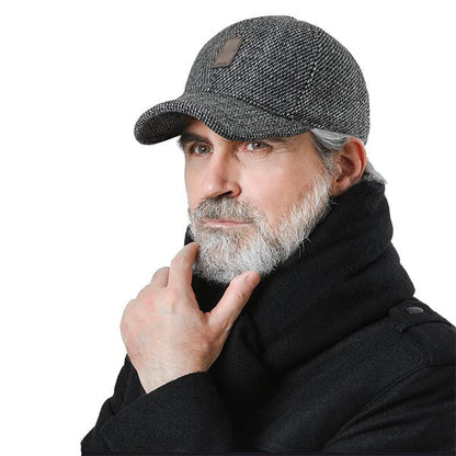 Kairo Hat — Leichte warme Baseballkappe mit Ohrklappen für den Winter