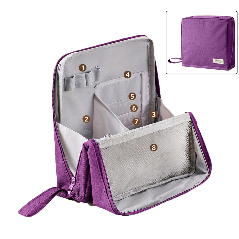 Elara — Travel Makeup Bag with Spacious Organized Compartments