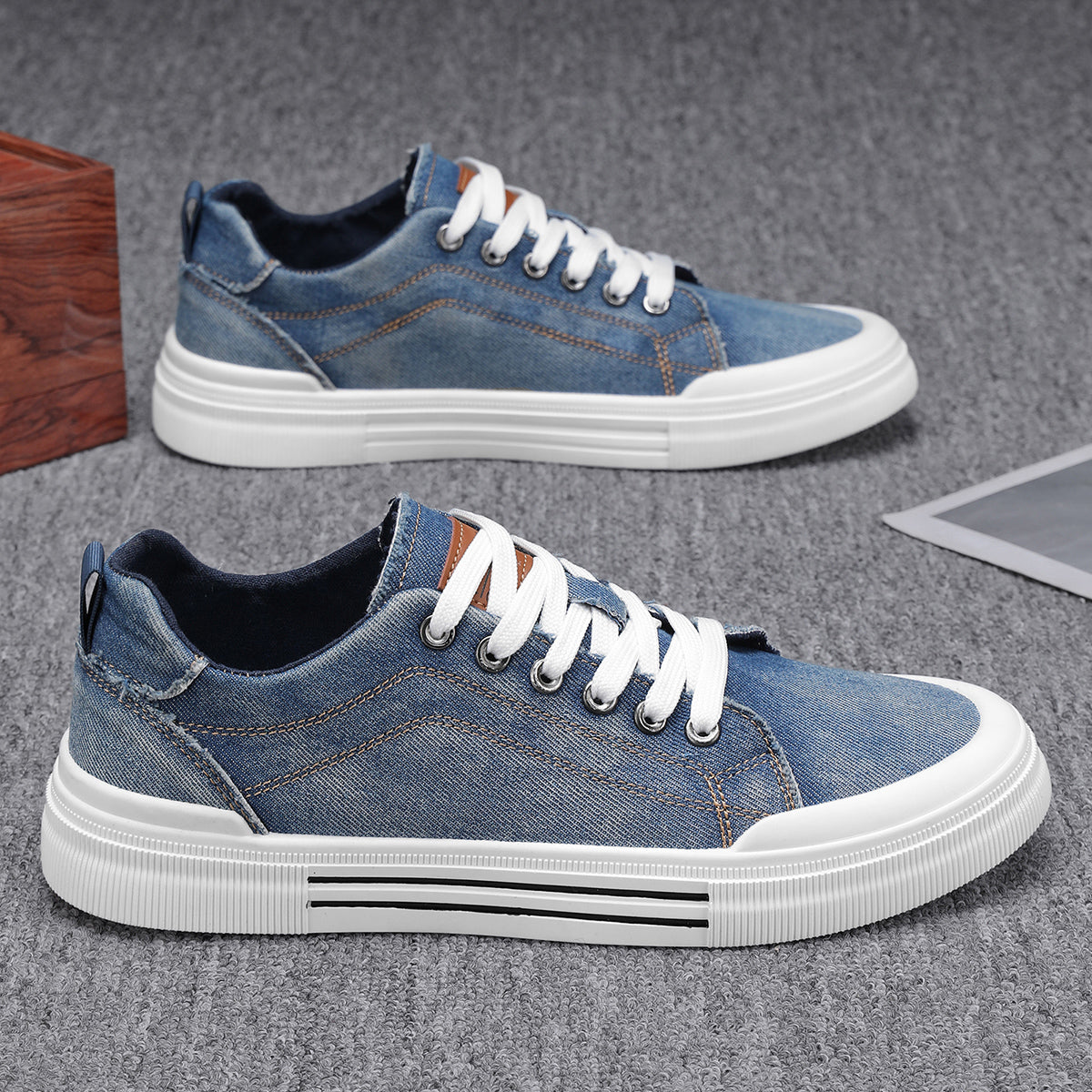 Veltono — Adidași ortopedici din denim cu tălpi cu amortizare