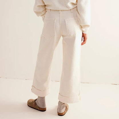 Varenza — Relaxed High-Rise Wide Leg Jeans with Vintage Wash