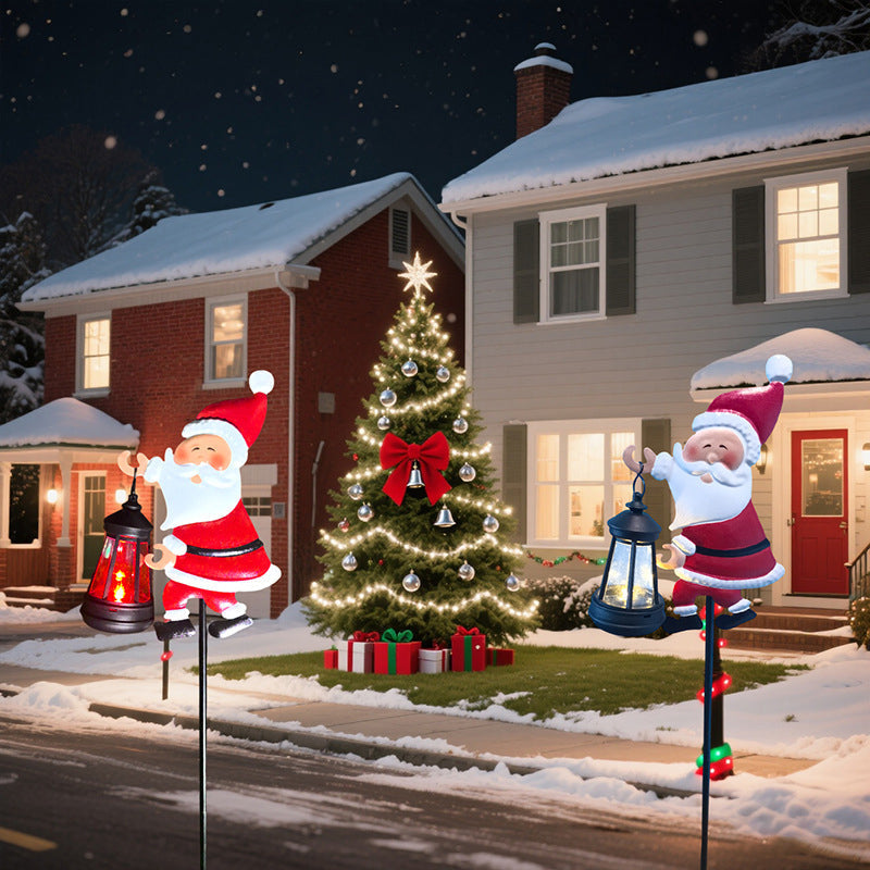 Liora — Solar-Powered Santa Garden Stake Light with Auto Sensor