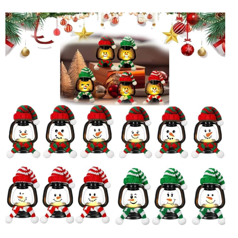 FrostBeam™ Mini Lanterns — Entzünde herzliche festliche Freude mit fröhlichem Schneemann-Leuchten