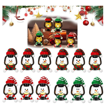 FrostBeam™ Mini Lanterns — Entzünde herzliche festliche Freude mit fröhlichem Schneemann-Leuchten