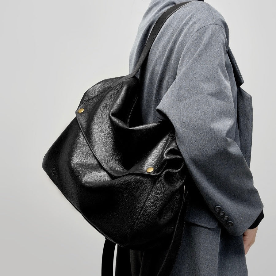 Elara — Women's Genuine Leather Tote Bag with Spacious Design