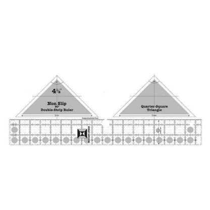Quilara 90 Double-Strip Ruler — Precision Quilting Tool for Triangle Cuts