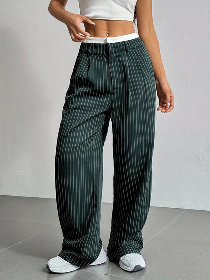 PinstripePower™ — Sculpt Your Curves and Command Every Room with Effortless Style