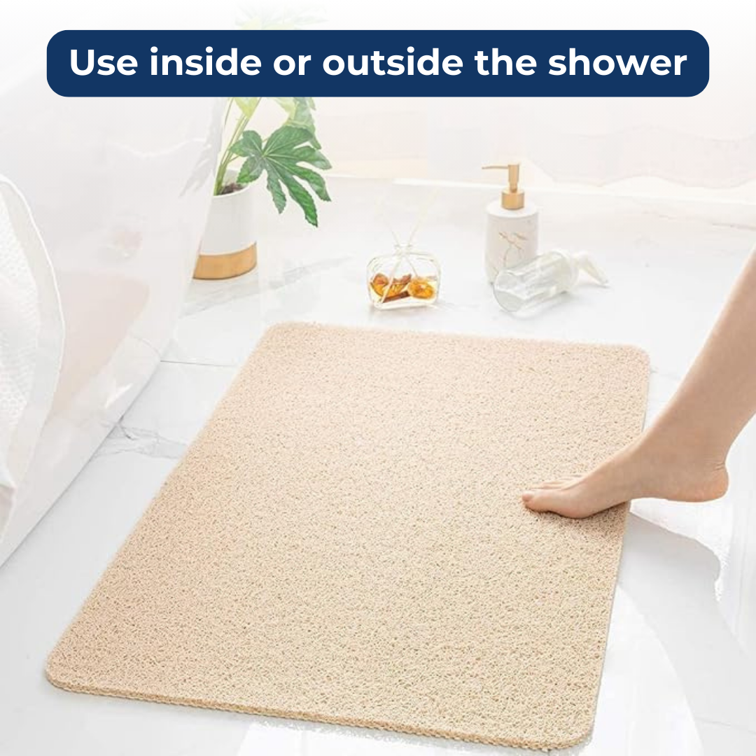 SlipGuard™ — Feel Secure and Plush Every Step in Your Shower