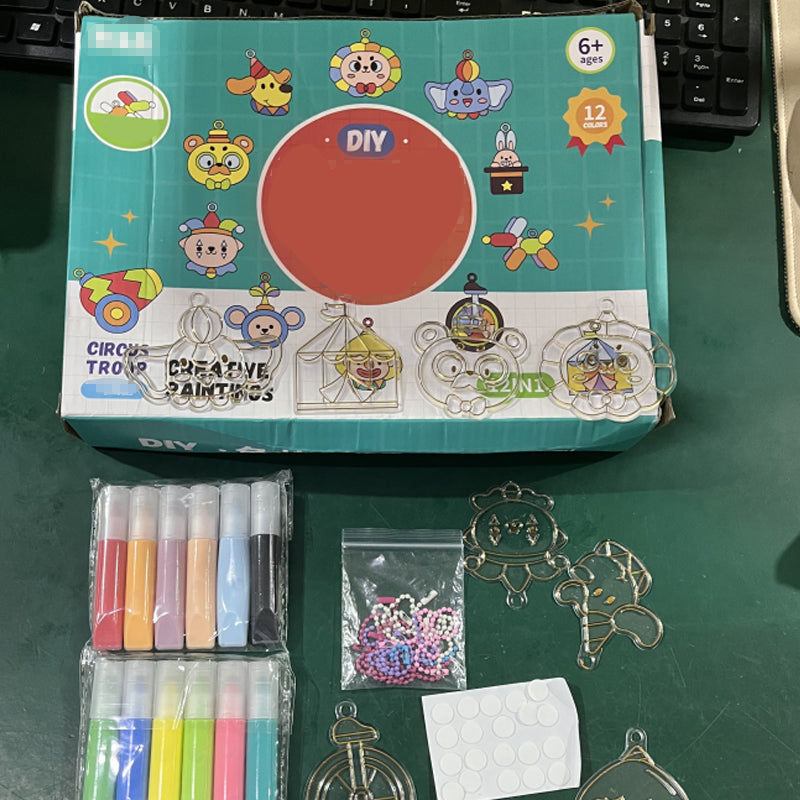 Liora — Kit de pictură DIY cu gel pentru copii, uscare la aer, fără coacere