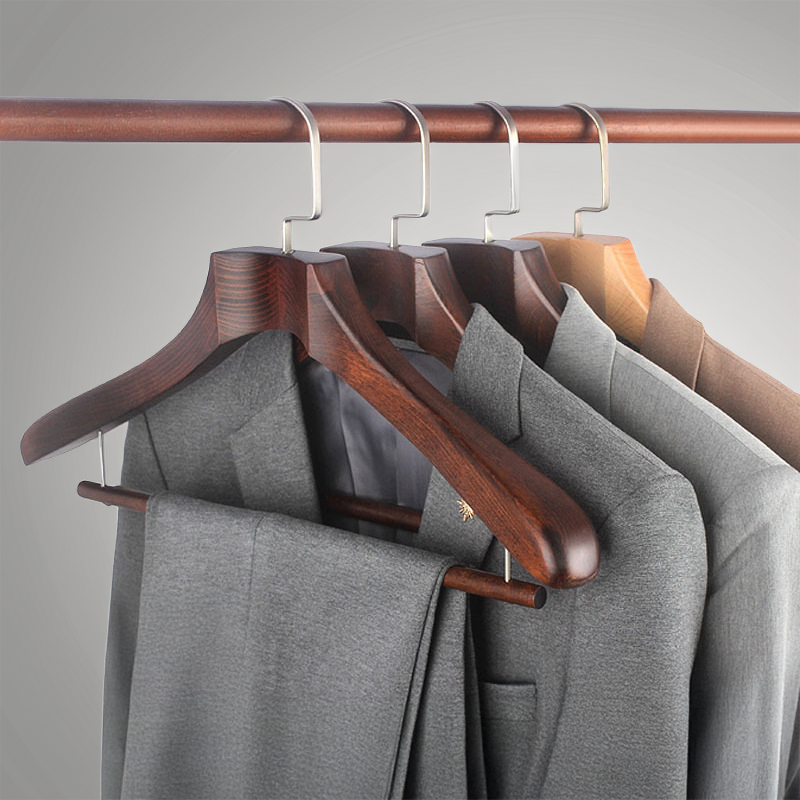 Brenmore Boldcut — Hardwood Suit Hangers with Sculpted Shoulder Support