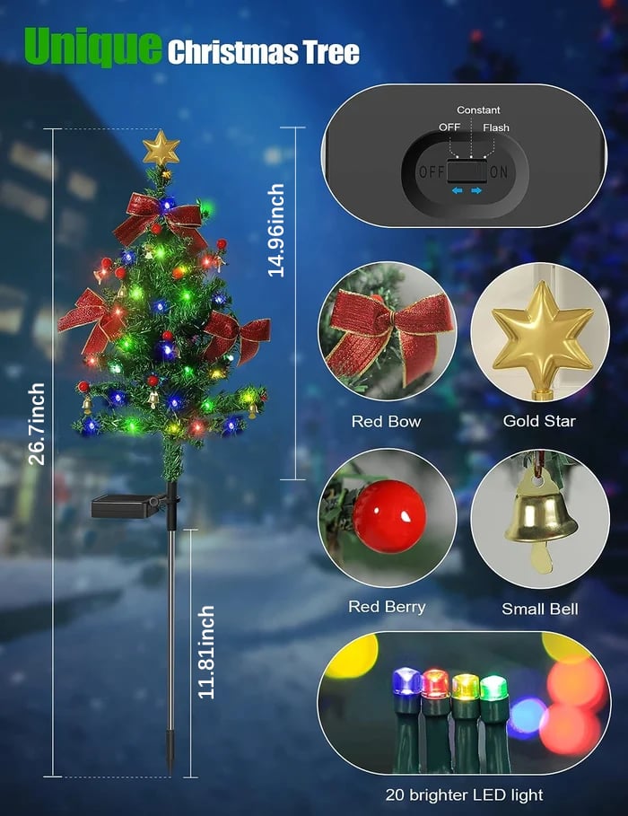 Solar Christmas Lights 27$ TODAY ONLY