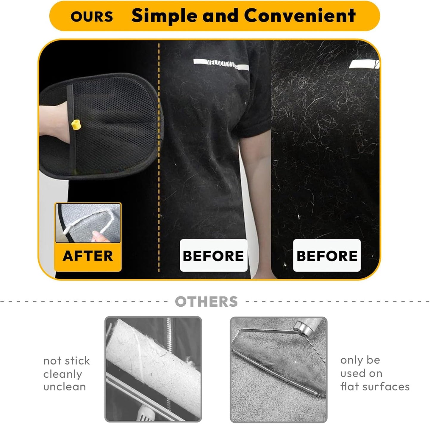 VeLuxer™ HairAway Gloves — Effortless Pet Hair Control That Makes Your Home Shine