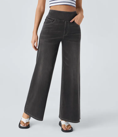 High-Waisted Wide Leg Jeans™ — Unlock All-Day Confidence and Freedom in Every Step