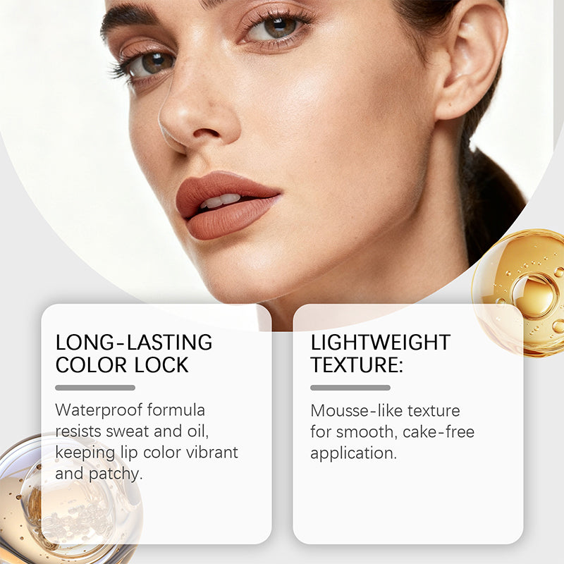 Liora — Waterdichte Hydraterende Matte Lippenkleur met Levendige Kleur
