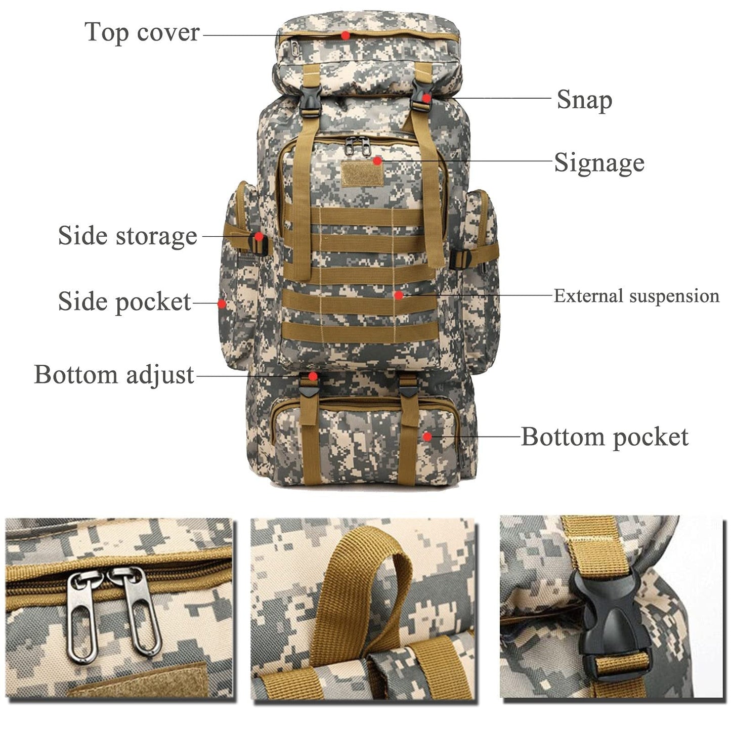 TitanForge™ 80L — Dominez la nature avec une force inébranlable et un contrôle total de votre équipement