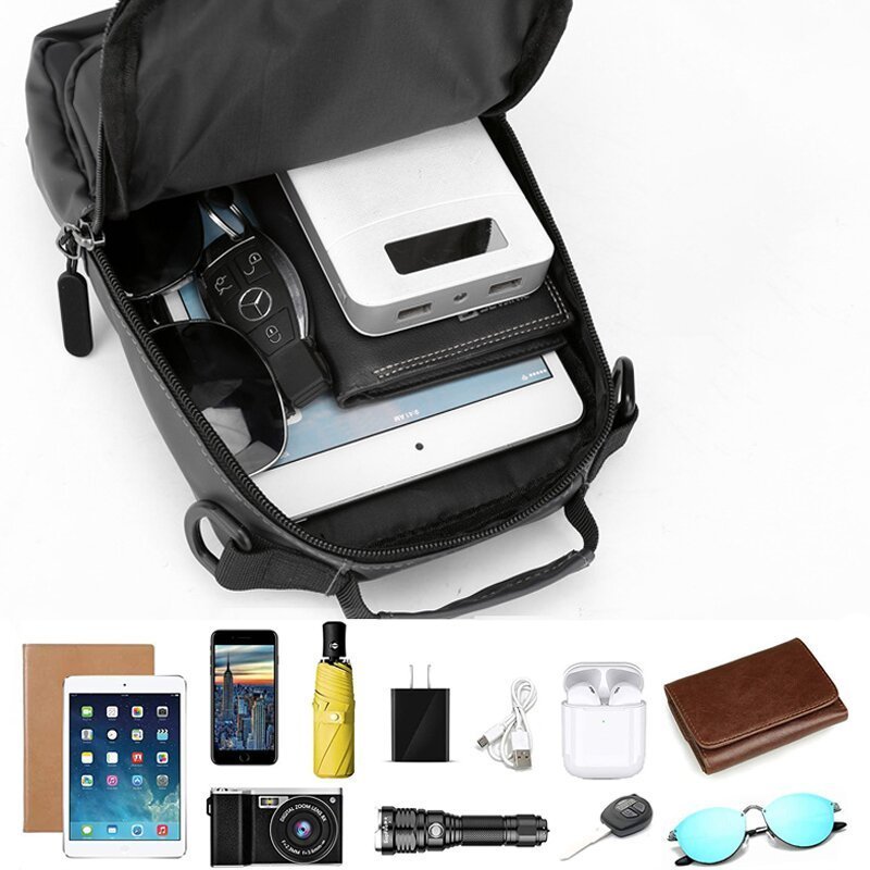 Zentro — Waterproof Anti-Theft Crossbody Bag with USB Port