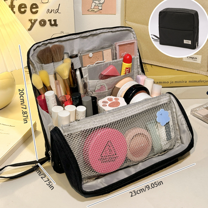 Elara — Travel Makeup Bag with Spacious Organized Compartments