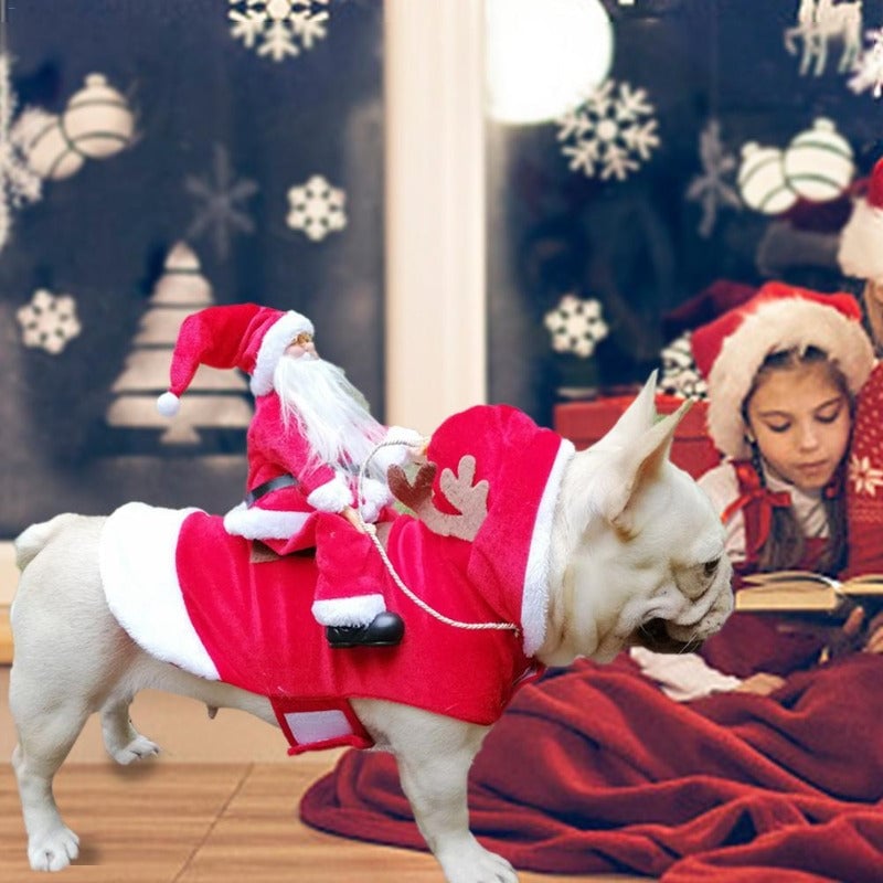 Fydro — Fantasia de Cachorro de Natal Macia com Ajuste Regulável
