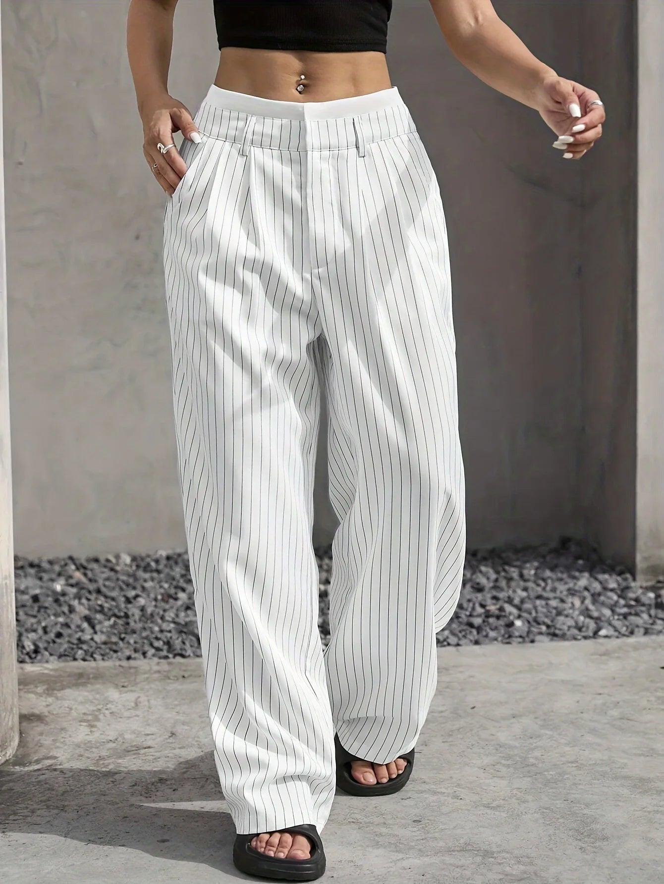 PinstripePower™ — Sculpt Your Curves and Command Every Room with Effortless Style
