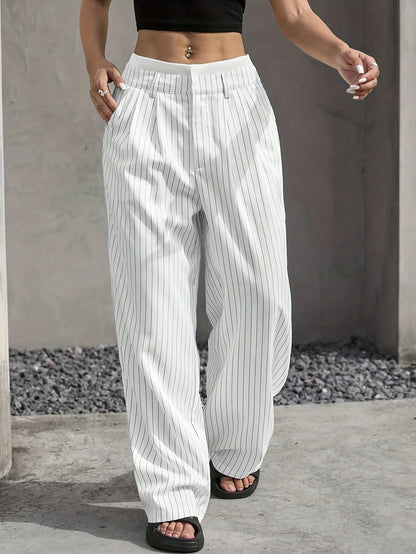 PinstripePower™ — Sculpt Your Curves and Command Every Room with Effortless Style