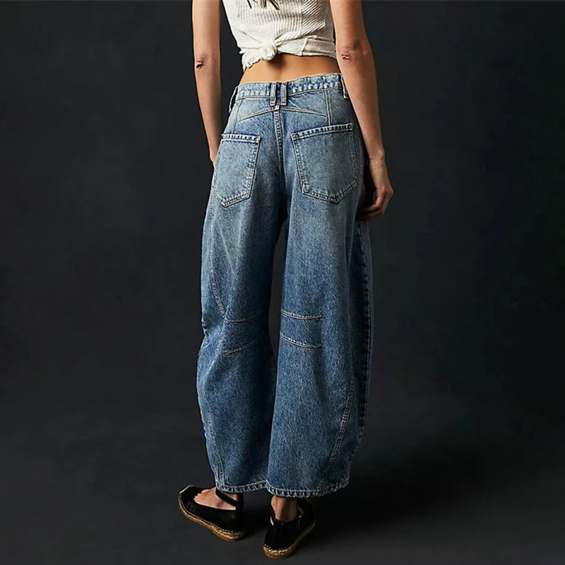 Liora Wide-Leg Jeans — Mid-Rise Stretch Denim for Casual Comfort