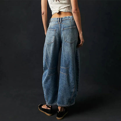 Liora Wide-Leg Jeans — Mid-Rise Stretch Denim for Casual Comfort