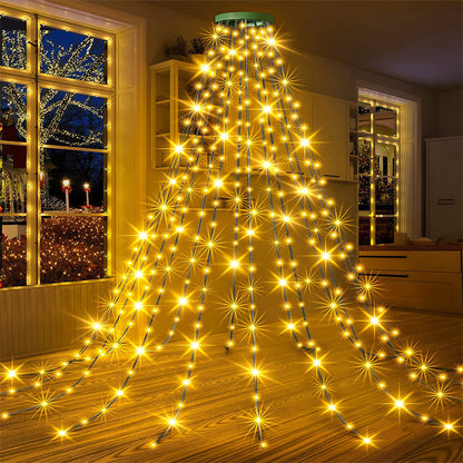 Christmas Tree Waterfall Lights 12$ TODAY ONLY