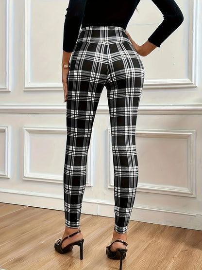 PlaidPower Trousers™ — Sculpt Your Waist and Own Every Room with Effortless Elegance
