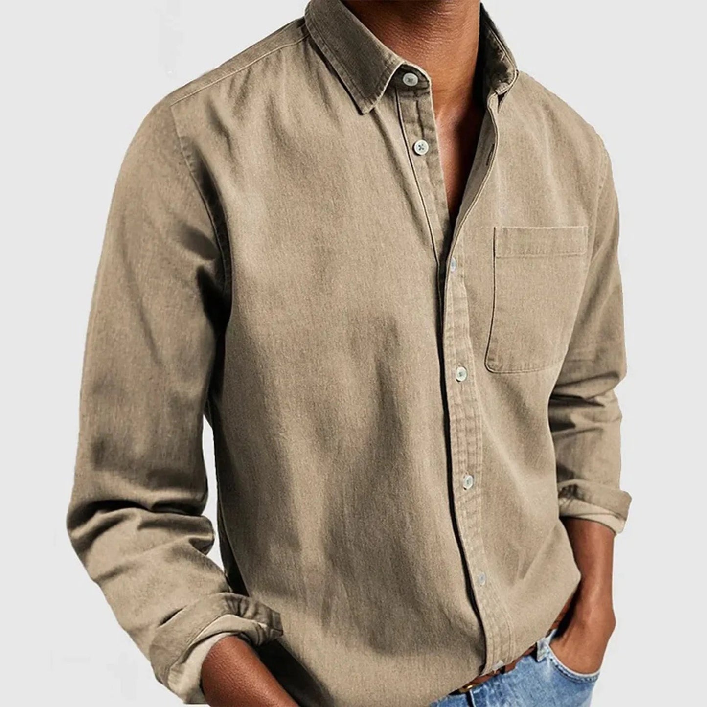 SorenTex Shirt — Textured Cotton Button-Up with Tailored Fit
