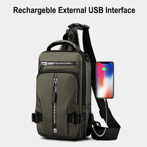 Zentro — Waterproof Anti-Theft Crossbody Bag with USB Port
