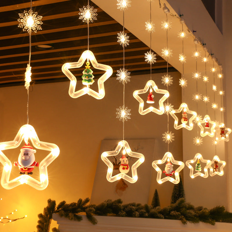 Lumora Santa Glow — Guirlande lumineuse LED de Noël avec boules 3D festives