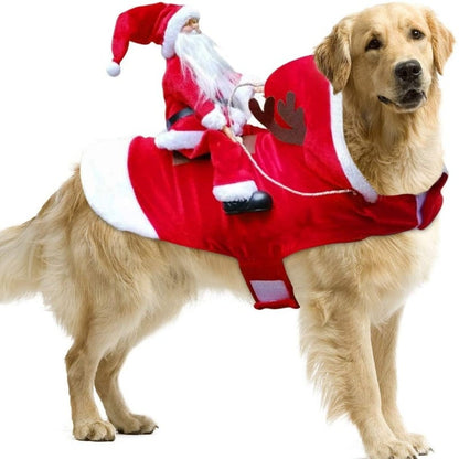 Fydro — Fantasia de Cachorro de Natal Macia com Ajuste Regulável