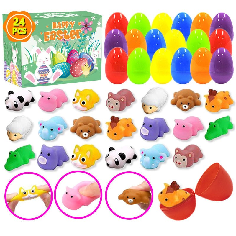 Prefilled Easter Eggs with Toys and Stickers for Egg Hunts 19$ TODAY ONLY