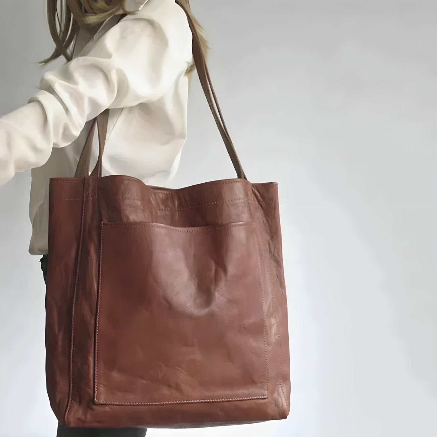 Elara — Dames dagelijkse tas met duurzaam suède interieur