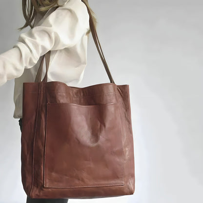 Elara — Dames dagelijkse tas met duurzaam suède interieur