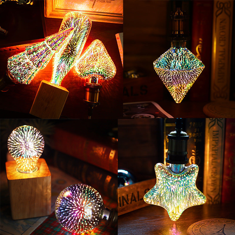 3D Fireworks LED Light Bulb