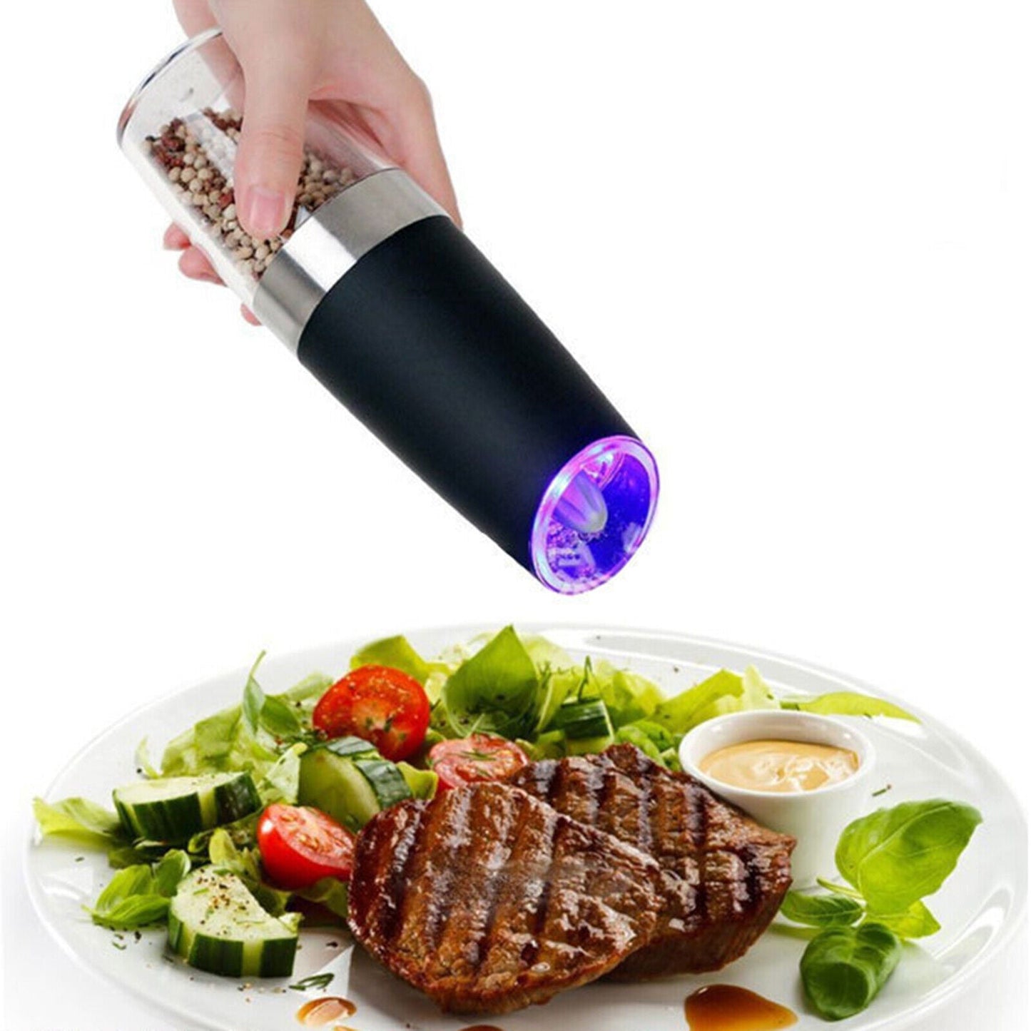 Electric Salt Pepper Grinder Set 35$ TODAY ONLY