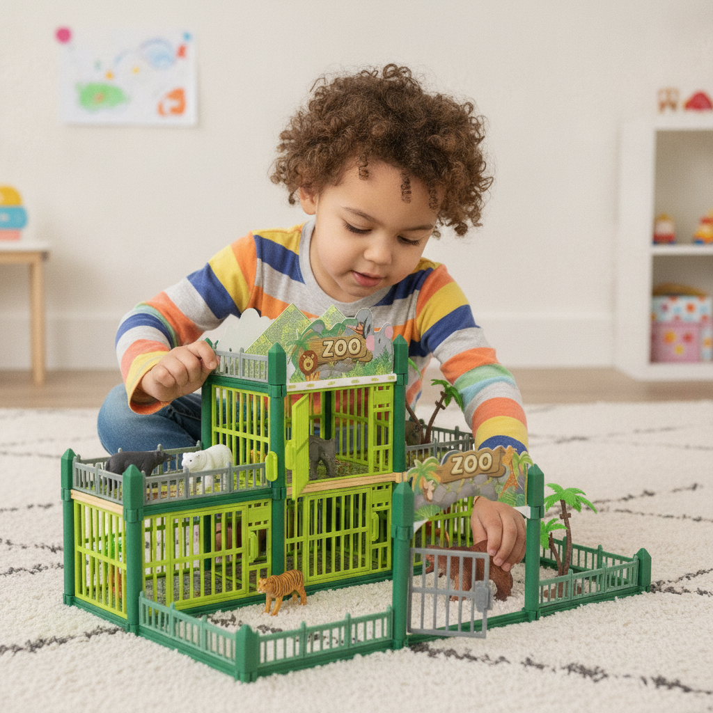 Zoki™ Modulares Zoo-Spielset zum Selbstbauen